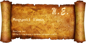 Megyesi Emma névjegykártya